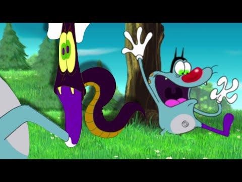 हिंदी Oggy and the Cockroaches 🐍 साँप का हमला Hindi Cartoons for Kids