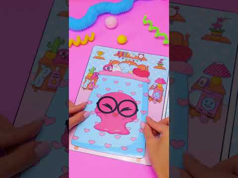 Slick Slime Sam Paper Doll House #diy #cute #craft #shorts