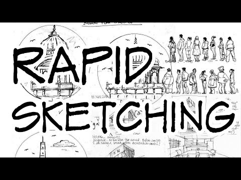 Rapid sketching - Architecture Daily Sketches - YouTube