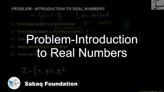 Problem-Introduction to Real Numbers