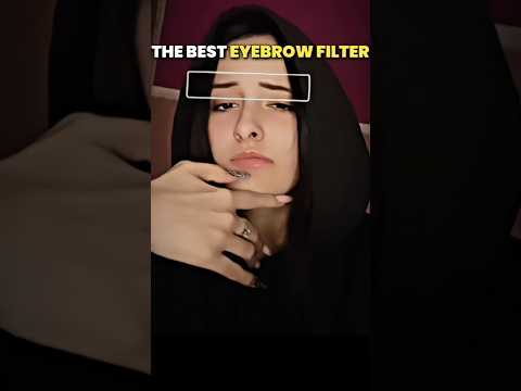 THE BEST EYEBROW FILTER💀filter Tik Tok -🔥 #funny #trolledit #memes#2022 #troolface #taiki#shorts