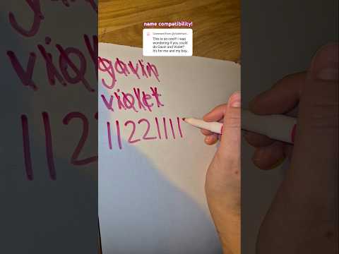 Gavin & Violet - name compatibility!