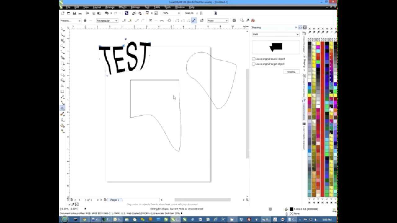 Click to watch the Using the Envelope Tool in CorelDRAW video