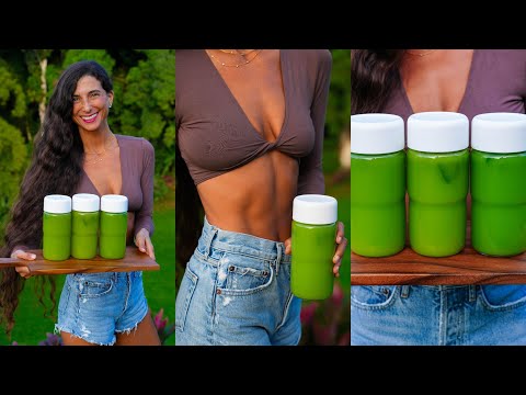 Best Green Juice for Bloating, Overeating & Constipation 🥒 My Simple & Healthy Breakfast Recipe 🍋