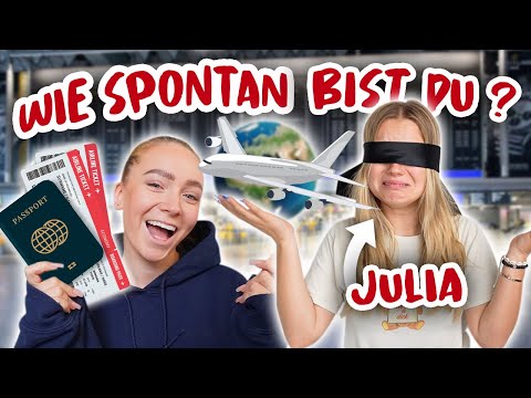 spontan und blind in ein Flugzeug mit mir steigen ? @JuliaBeautx war dabei 😂| CARAMELLA