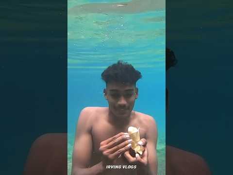 Under water fooding 😷#foodie #wrong