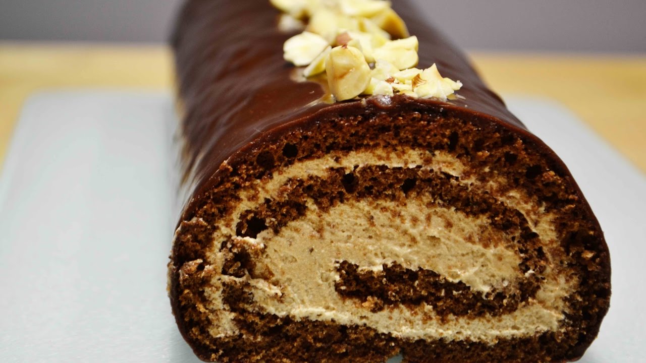 Шоколадный РУЛЕТ с Шоколадным ЗАВАРНЫМ КРЕМОМ Безумно Вкусный! Sponge roll