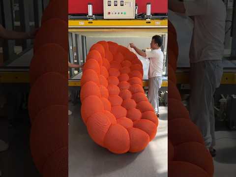 This Sofa Gets Rolled Like a Burrito Before Delivery! #facts #ytshorts #trending