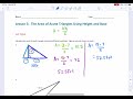 Triangle Area Calculations and Strategies