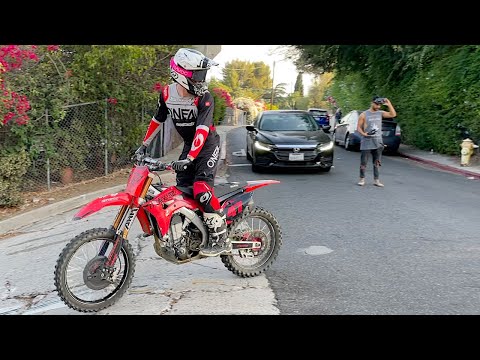 Downtown LA Dirt Bike Jump - Buttery Vlogs Ep102