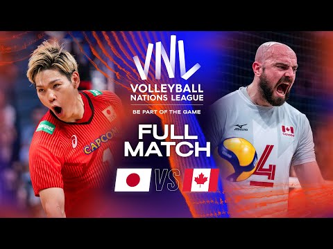 Nishida SERVES Japan to a win! 🤯 - Japan vs. Canada - Full Match | Men's VNL 2023