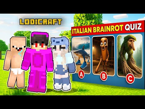 Guess the Italian Brainrot Tung tung tung Sahur Challenge in Minecraft (Tagalog)