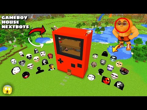 SURVIVING FROM SCARY VIDEO GAME 😱 HOUSE WITH 100 NEXTBOTS in Minecraft - Gameplay - Coffin Meme