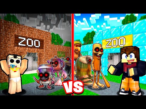 On a OUVERT un ZOO à BRAINROTS la NUIT sur Minecraft !