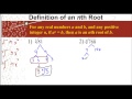 Simplifying Roots and nth Roots