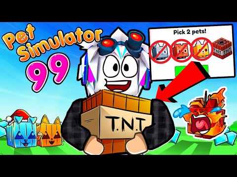 ИСПОЛЬЗУЮ ТОЛЬКО TNT, ЧТОБЫ ПРОЙТИ ПЕТ СИМУЛЯТОР 99! ROBLOX Pet Simulator 99