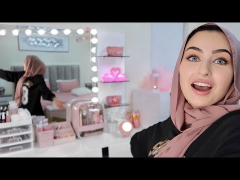 رتبت تسريحة غرفتي + جولة في مكياجي (النتيجة😍)