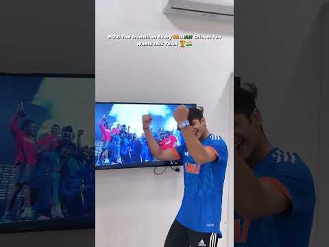 POV: THE TRANSITION EVERY INDIAN CRICKET FAN WANTS THIS YEAR 🇮🇳🏆| #shorts