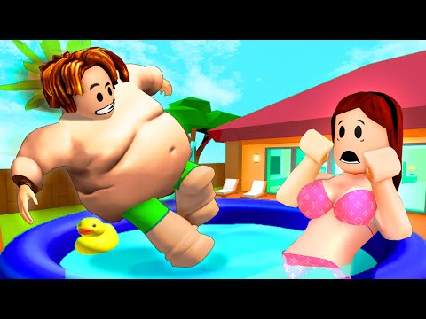 ROBLOX LIFE : Giant Jump Scares Her at the Pool | Roblox Animation