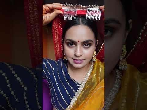 Sar Par Heavy Pallu ka Hack #hack #pallu #draping #saree #styling