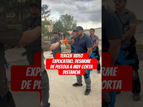Tercer video explicativo. Desarme de pistola a muy corta distancia.