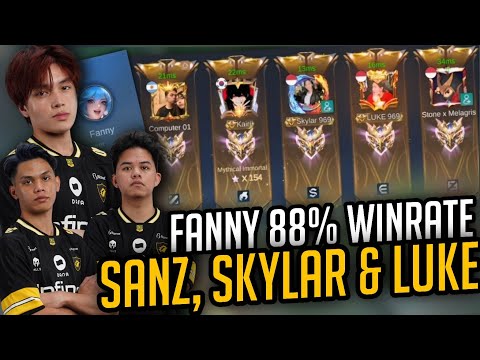 KAIRI USED FANNY WITH 88% WINRATE ALONGSIDE SANZ, SKYLAR, AND LUKE