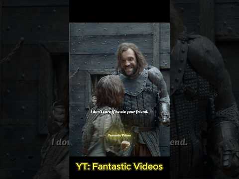 Arya sees Needle and is determined to retrieve it. #gameofthrones #aryastark #sandorclegane #movie