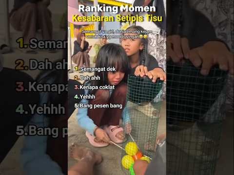Ranking Momen Kesabaran Setipis Tisu
