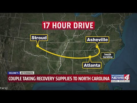 Couple taking recovery supplies to North Carolina