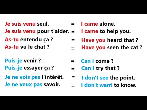 Phrases simples pour apprendre l'anglais facilement |✪✪easy sentences to learn french 🌿