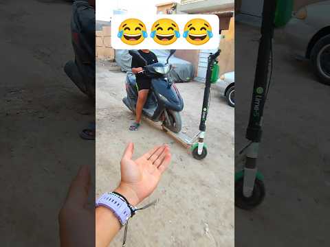 الدراجة بنجرت وحطيناهة على السكوتر #shorts