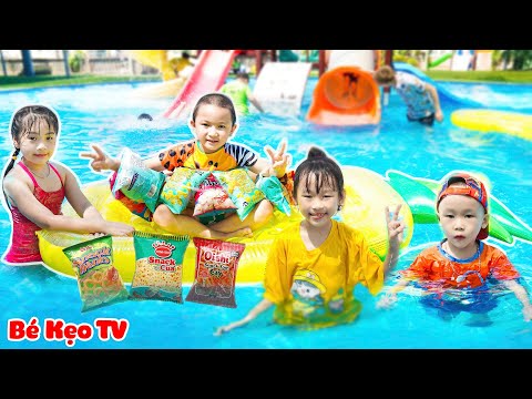 Lucas, Bạn Đang Tự Làm Phao Bơi Sao? Bé Kẹo & Lần Đầu Đi Bể Bơi - Phim Bé Kẹo Tiếng Việt