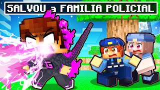 O BEBÊ GODZILLA SALVOU a FAMILIA POLICIAL no Minecraft