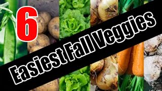 Top 6 Easy To Grow FALL Vegetables For Beginners/SEED TO HARVEST