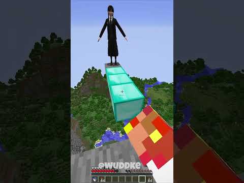Always Help a Wednesday Addams In Need... 153% 🥺  #shorts #minecraft