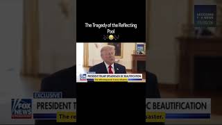 Trump has ruined the reflecting pool in DC. Big surprise. #trump #trumpnews #trumpnewstoday