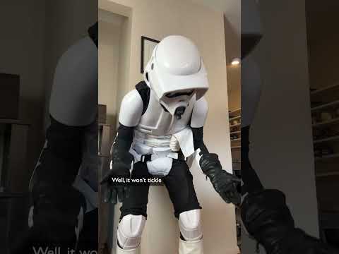 Trooper Mom helps Grogu look for a lost LEGO piece #starwars