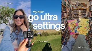 the settings I finally landed on to film my silly little videos :) | using the Insta360 Go Ultra