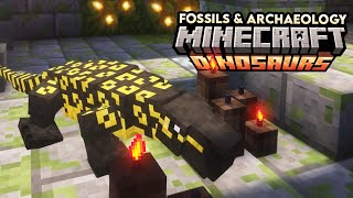 GIANT Monitor Lizard Exhibit! Megalania In Our Dino Park (Minecraft Dinosaurs #19)