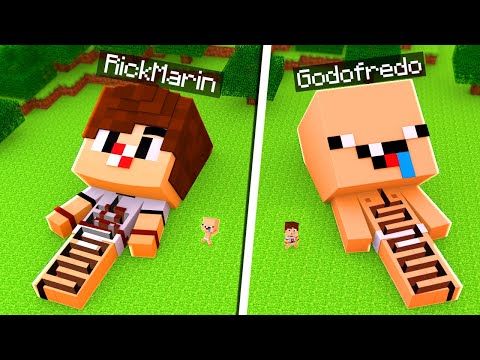 LABIRINTO DO BEBÊ RICK VS LABIRINTO DO GODOFREDO - MINECRAFT