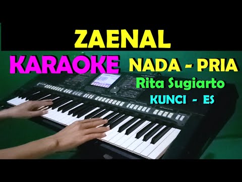 ZAENAL – Rita Sugiarto | KARAOKE Nada  Pria || Dangdut Remix