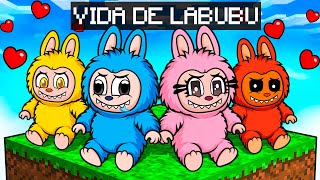VIVIENDO una VIDA de LABUBU en Minecraft 😱 BEBE NOOB