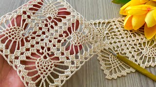 Crochet Pattern Tutorial: A Different and Stylish Pineapple Square Motif Pattern