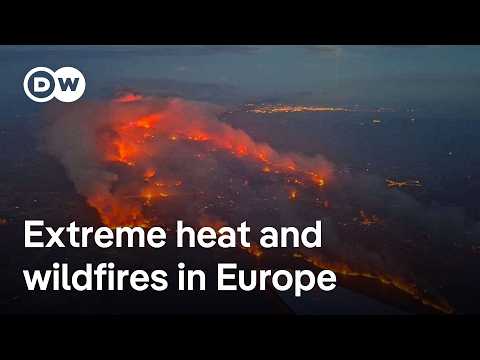 YouTube video thumbnail: Heatwave and Wildfires: Europe Braces for Another Round of Peak Temperatures 