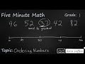 Ordering Numbers Up to 100