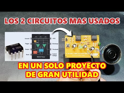 ✅LOS 2 CIRCUITOS MAS USADOS DEL NE555👀👉EN UN SOLO PROYECTO DE GRAN UTILIDAD PARA TU HOGAR -MUY FACIL