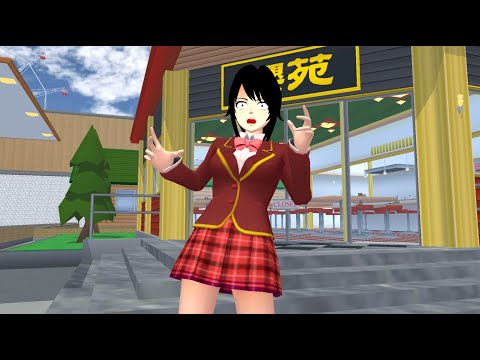 แผนร้ายมีผู้หญิงเต้นยั่วรุ่นพี่ในร้านอาหารใหม่ | Sakura School Simulator