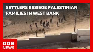 YouTube video thumbnail:  Israeli Settlers Trap two Palestinian Families in West Bank 