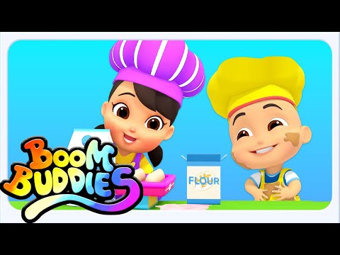 Boom Buddies Pat A Cake Chanson, Vidéos De Dessins Animés + Plus Comptines Pour Enfants