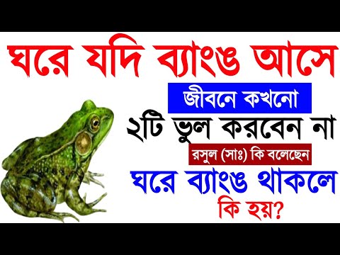 যদি আপনার ঘরেও ব্যাঙ আসে তাহলে এই কাজটি ভুল করেও করবেন না | frog in Islam | islamic video - ik